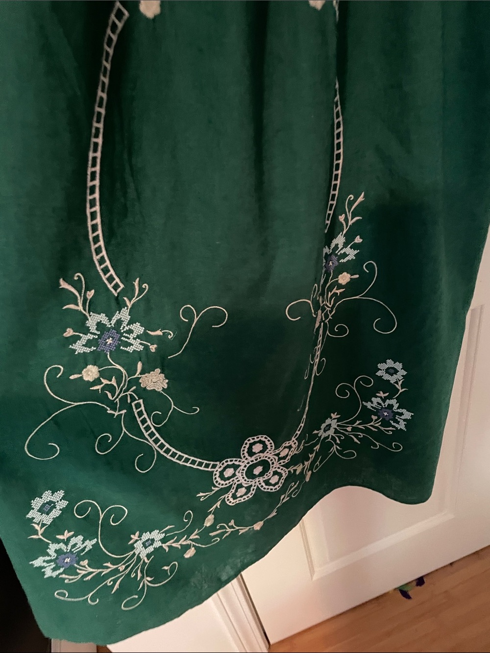 LOFT Teal Green V-Neck Maxi Dress - Picture 3 of 6
